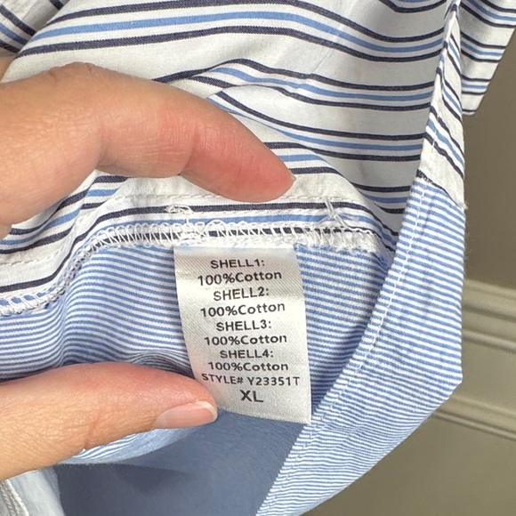 Tuckernuck Pomander Place Burnell Colorblock Shirt Dress Size XL - Picture 7 of 8